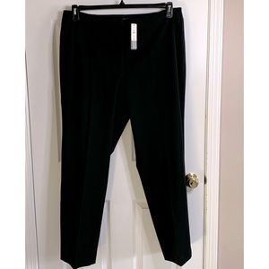 Talbots 18W black pants with elastic insets at waist.